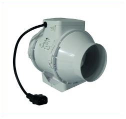 Ventilution Mixed In-Line, 145/187 m³/h, für 100 mm, inkl. IEC-Connector