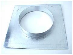 Ventilution Wandflansch, Metall, für ø 250 mm