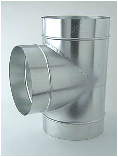 Ventilution T-Stück, Metall, für ø 250 mm