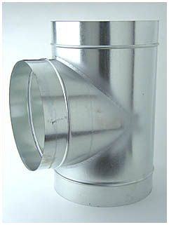 Ventilution T-Stück, Metall, für ø 315 mm