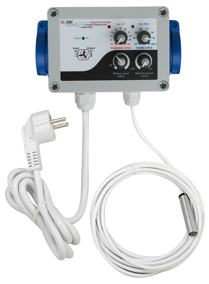 GSE Klima-Regler für Temperatur, Feuchtigkeit und Unterdruck 10A, 1x2300W