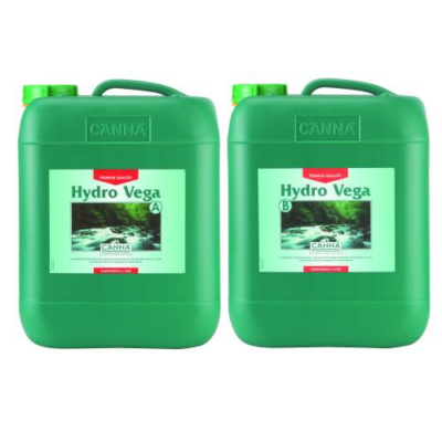 CANNA Hydro Vega A und B, Wachstumsdünger, je 10 L (hartes Wasser)