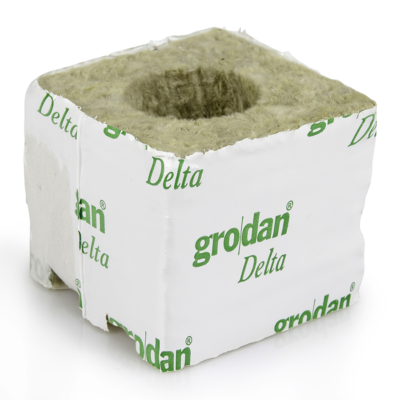 Grodan Delta 4, Kulturblock, großes Loch 40/40*1 MID, 7,5 x 7,5