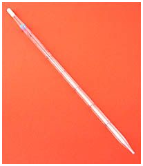 Pipette, transparent, unsteril, 0,1 ml Teilung, 5 ml