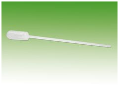 Pipette, transparent, inkl. Saugbalg, Spitze ø 3,5 mm, 0,25 ml Teilung, 1 ml