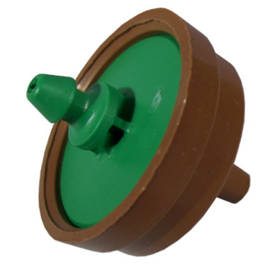 CNL-Ventil für Einzeltropfer, 8 L/h, benötigt mind. 1,2 bar Druck (grün/braun)