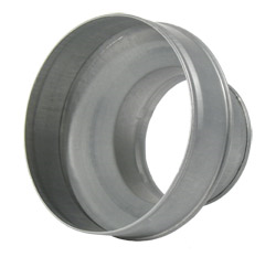 Ventilution Reduzierstück 160 mm auf 150 mm, aus Metall