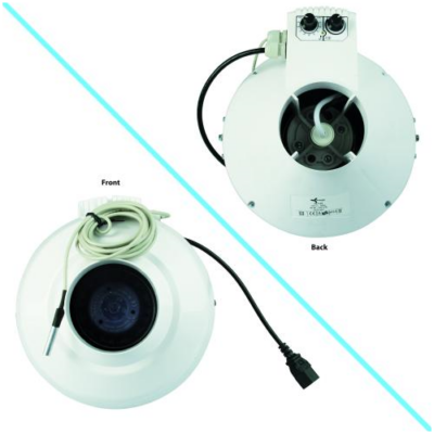 Ventilution Rohrventilator, mit Klimaregler, 250 m³/h, 100 mm, IEC-Connector