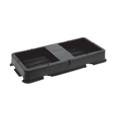 AutoPot 2Pot Wanne und Abdeckung, schwarz