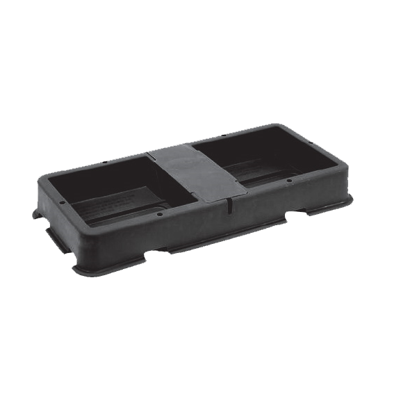 AutoPot 2Pot Wanne und Abdeckung, schwarz