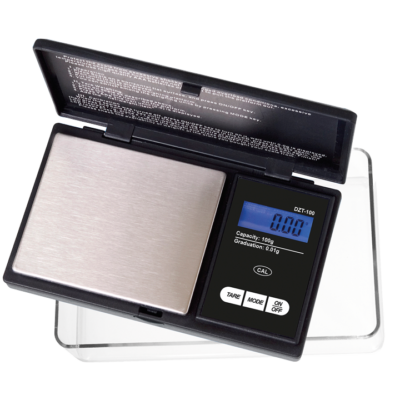 On Balance DZT-100-BK Scale, schwarz, Messbereich 100 g, Ablesbarkeit 0,01 g