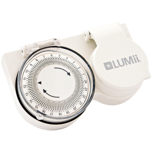 LUMii 24h-Hochleistungs-Zeitschaltuhr, 5er Box, franz. Stecker