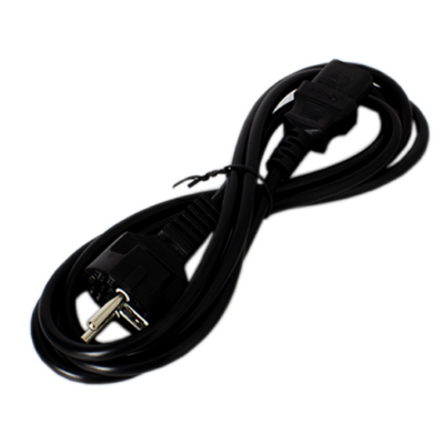 Stromkabel Eurostecker (CEE 7/7) zu IEC-Stecker, weiblich, 2 m
