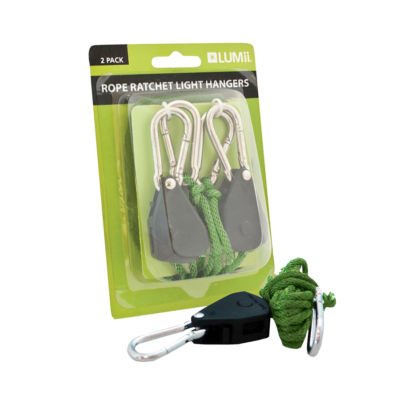 LUMii Rope Ratchet bis 40 kg Seilzugratschen, Light hanger, 2 St je Pckg