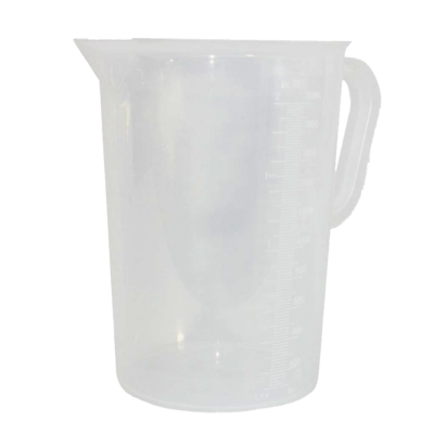 Messbecher, 2 L, milchig transparent, Skala mit 20 ml Teilung