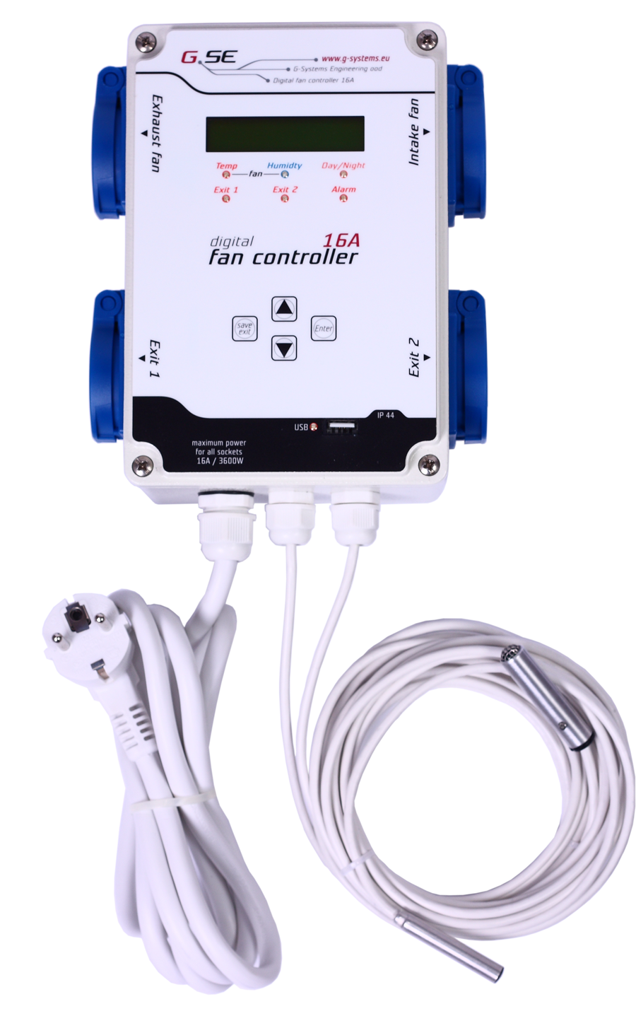 GSE digitaler Fan Controller, 4x 2200 W, 16 A