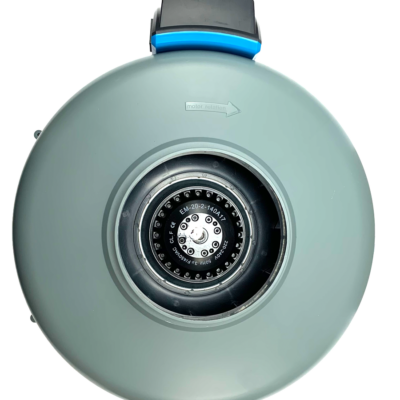 RAM Inline Rohrventilator, 150 mm, 580 m³/h + EU Netzkabel mit IEC-Connector