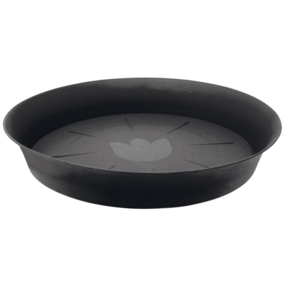 Untersetzer, rund, schwarz, 45 cm