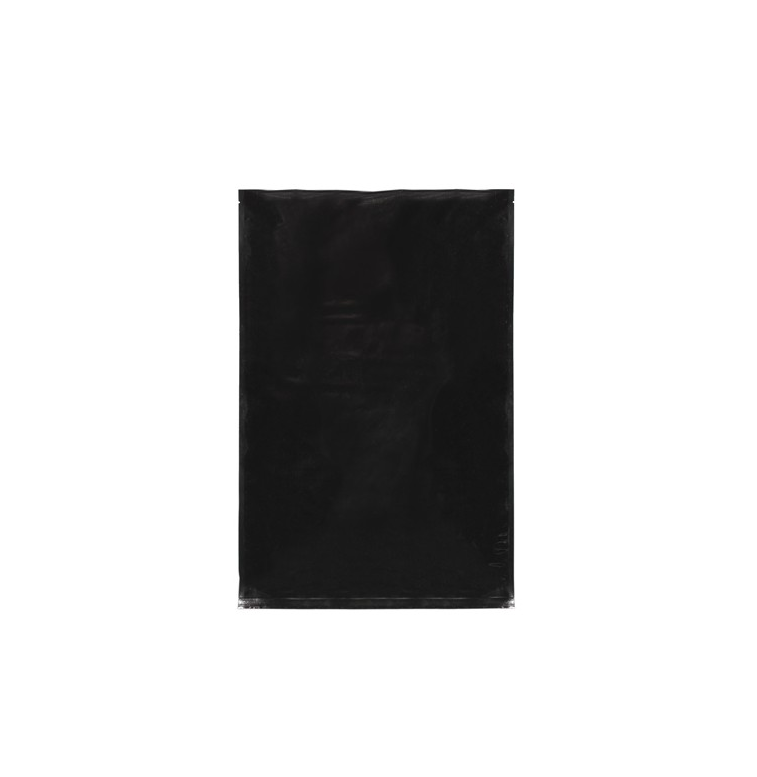 Qnubu Beutel aus Aluminiumfolie schwarz, verschließbar, 30 x 45 cm, 50 St je Pckg