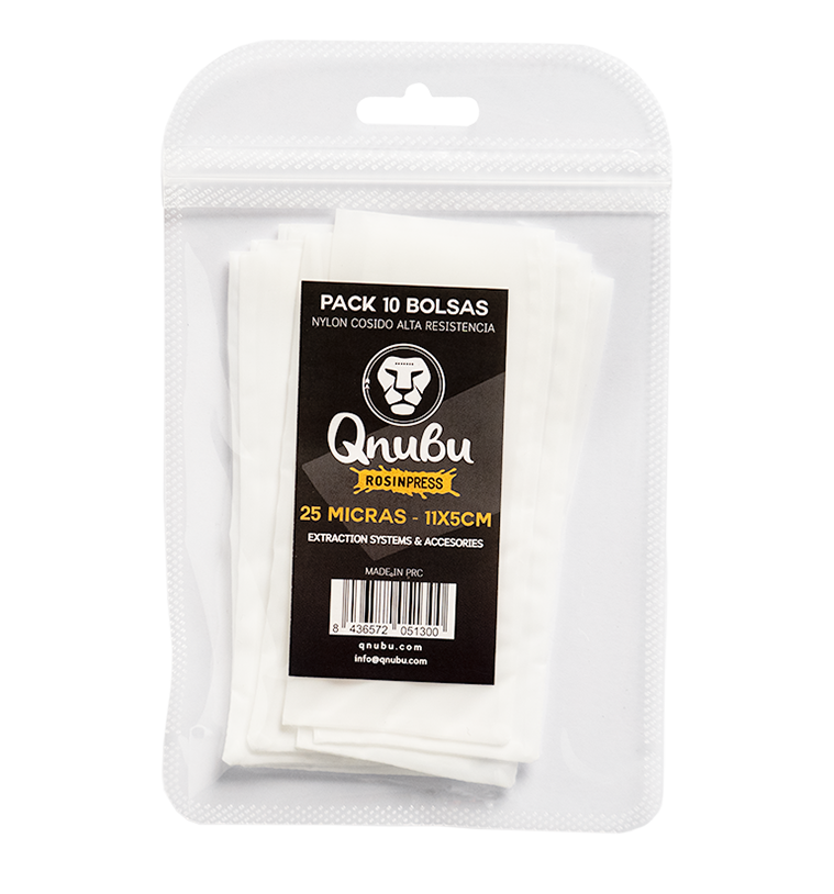 Qnubu Extraktionsbeutel 25 µm, 11 x 5 cm, 10 St je Pckg