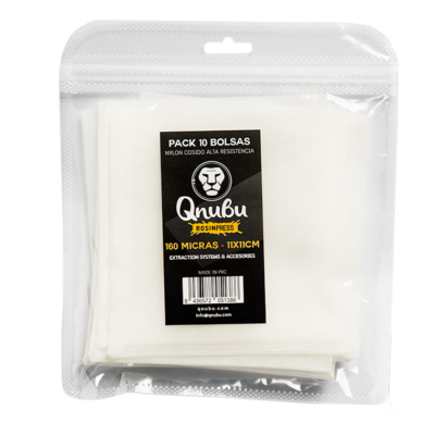 Qnubu Extraktionsbeutel 160 µm, 11 x 11 cm, 10 St je Pckg