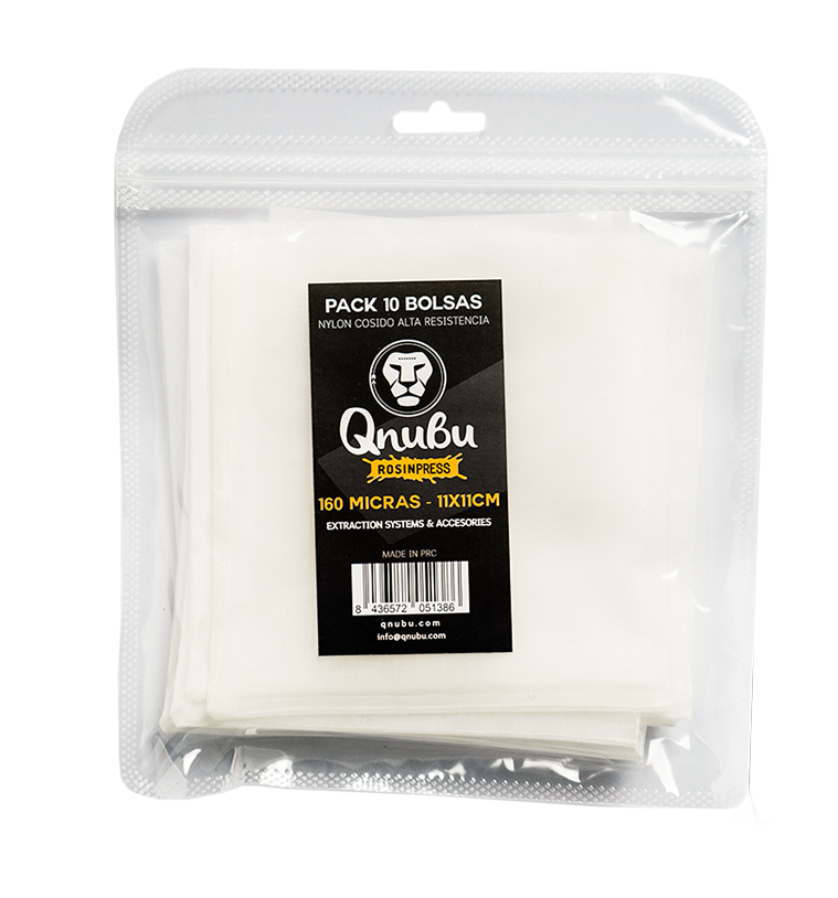 Qnubu Extraktionsbeutel 160 µm, 11 x 11 cm, 10 St je Pckg