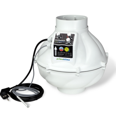 Prima Klima Whisperblower EC Rohrventilator, 800 m³/h, 170 W, ø 125 mm Flansch, Temperatursteuerung