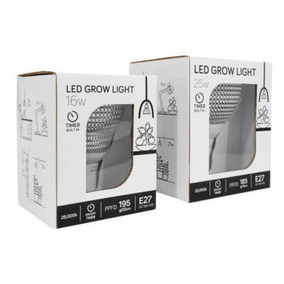 E27 LED 4000K Grow Light - 16W