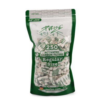 PURIZE® Regular Size Aktivkohlefilter, 250 Stück