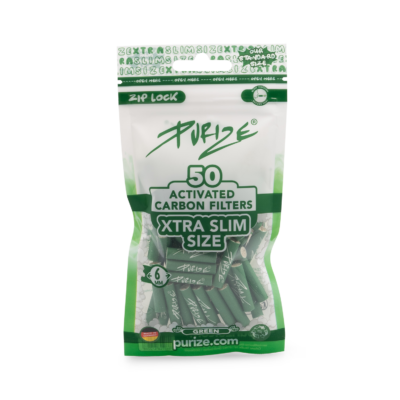 PURIZE® XTRA Slim Size Aktivkohlefilter, 50 Stück