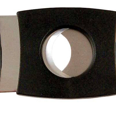 Cigar Cutter 2 Bladed Black Double Bladed
