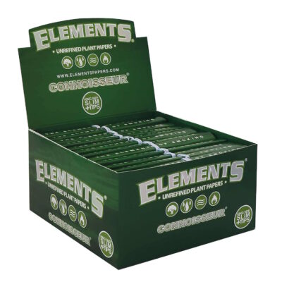 Elements Green Connoisseur – King Size Slim + Tips, 32 Blatt