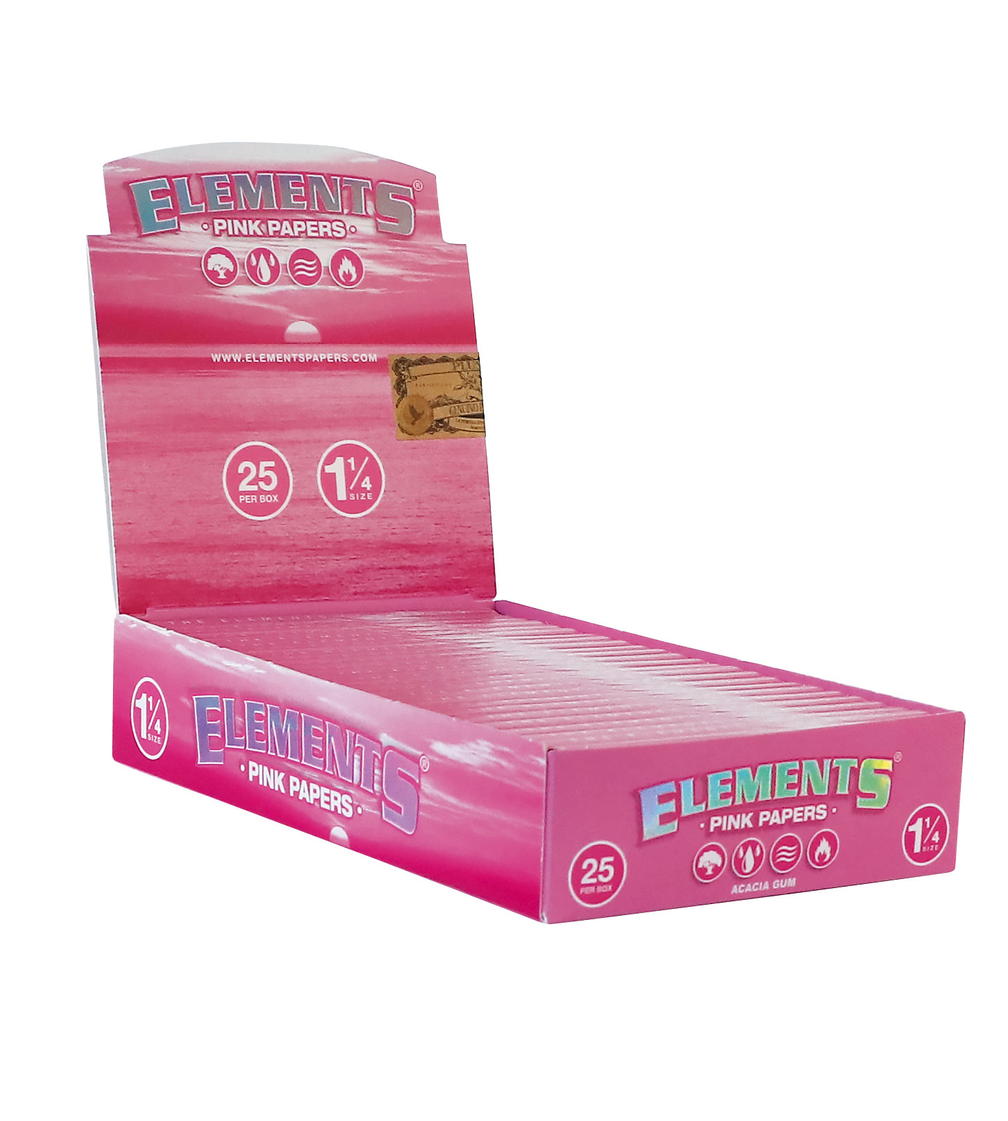 Elements Pink 1¼, 50 Blatt