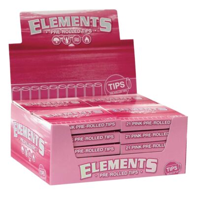 Elements Pink Prerolled Tips (21 Stück)