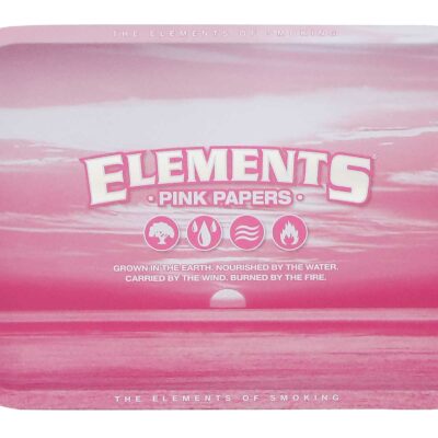 Elements Pink Metal Rolling Tray – Small