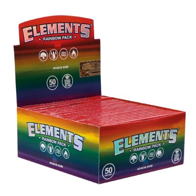 Elements Rainbow King Size Slim, 32 Blatt