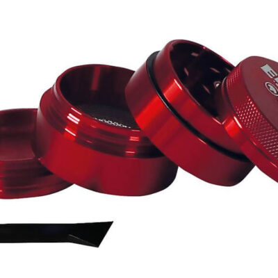 Elements Red Grinder Aluminium 4 Part Mini