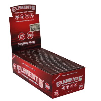 Elements Red Papers Single Wide Double, 100 Blatt