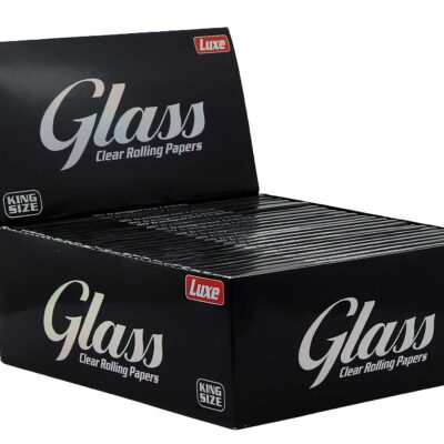 Luxe Glass King Size Clear Paper (24 Stück), 40 Blatt