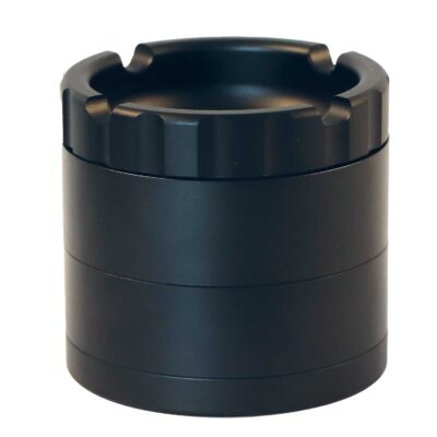 Hammercraft Aluminum Grinder With Ashtray – Black