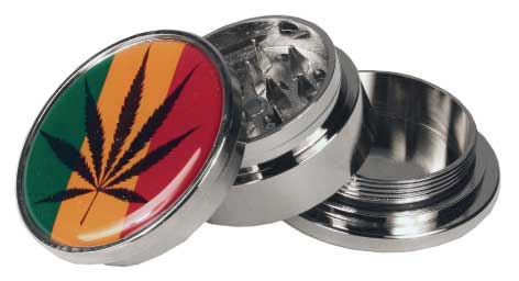 Buddy Grinder 2 – Rasta – With Magnet & Sifter: 3