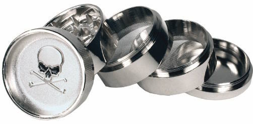 Buddy Grinder 3 – Skull – With Magnet & 2x Sifter: