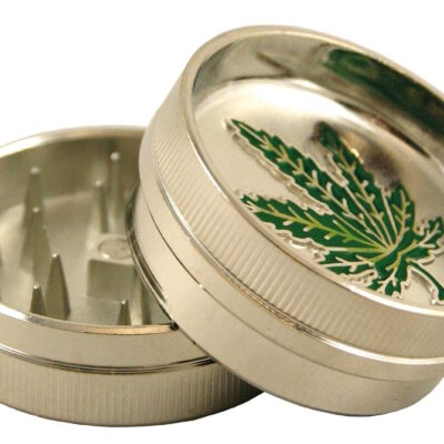 Buddy Metal Mini Grinder – Leaf – With Magnet: 2 P
