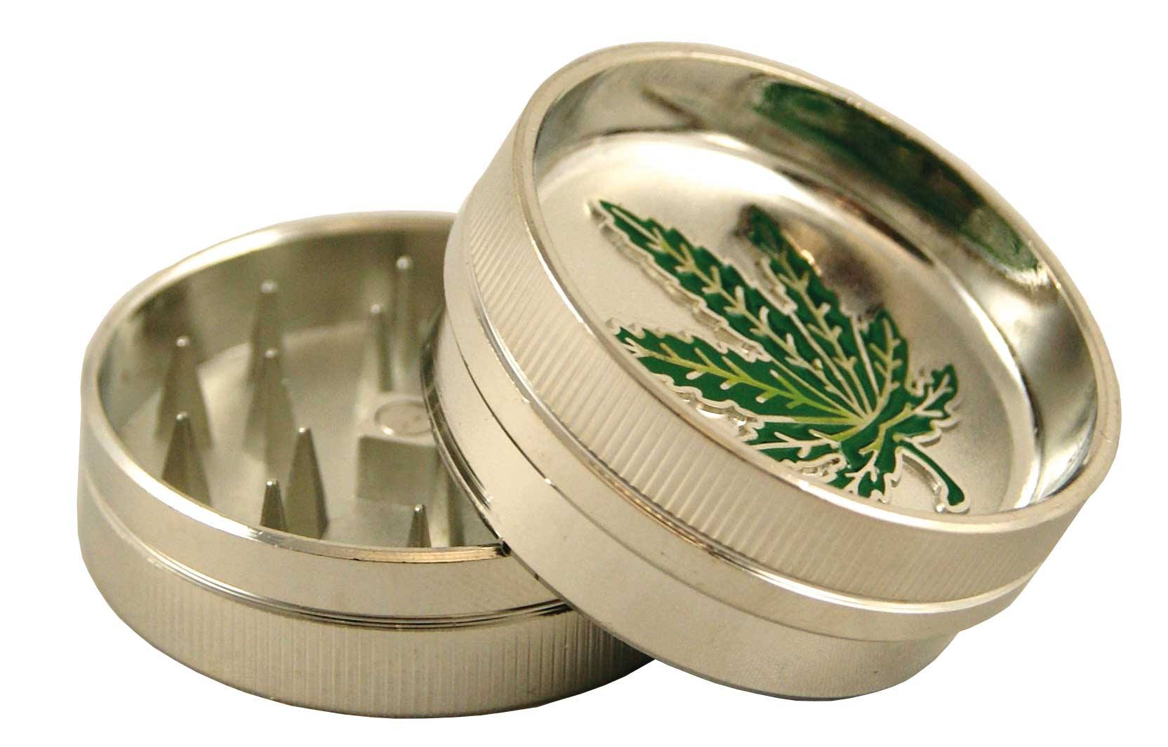 Buddy Metal Mini Grinder – Leaf – With Magnet: 2 P