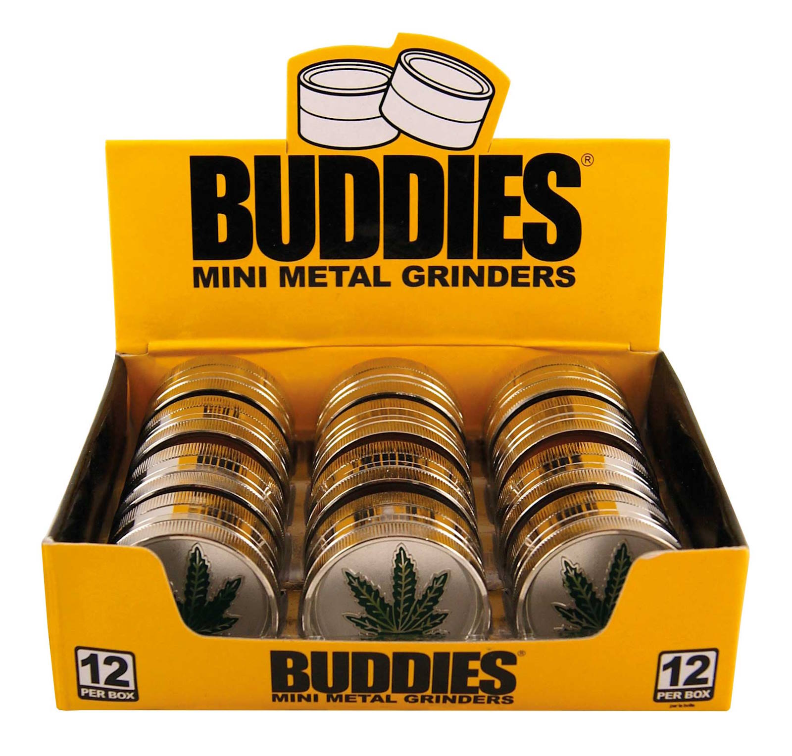 Buddy Metal Mini Grinder – Mixed Display