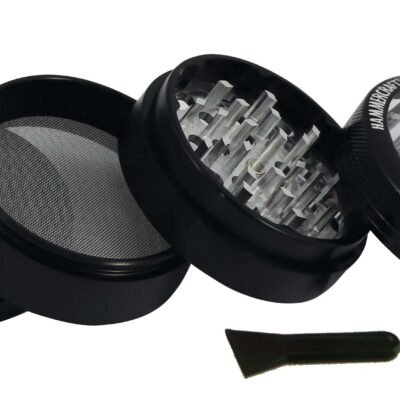 Hammercraft Glass Top Grinder 63 mm 4PT – Black