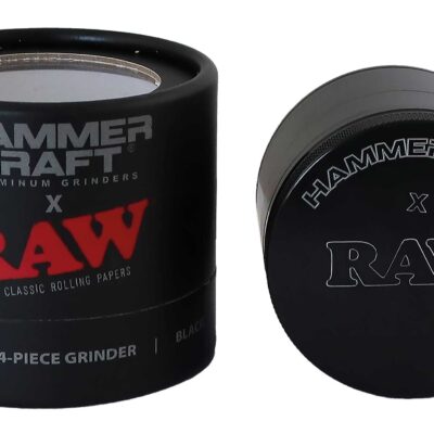 Hammercraft × RAW Aluminum Grinder 4PT – Black – Size L