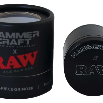 Hammercraft × RAW Aluminum Grinder 4PT – Black – Size S