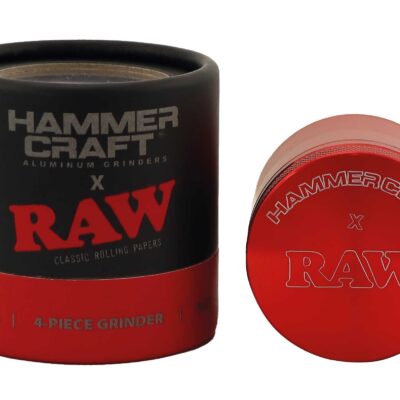 Hammercraft × RAW Aluminum Grinder 4PT – Red – Size S
