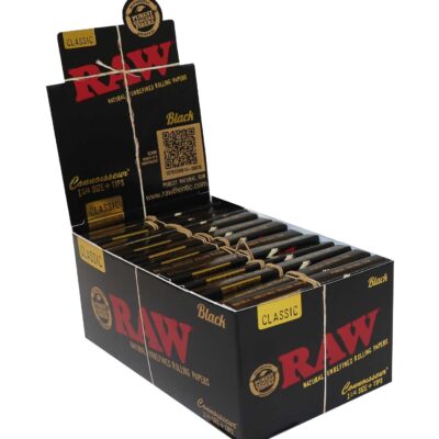 RAW Black Connoisseur – 1¼ + Tips
